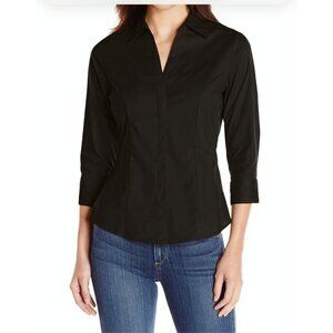 Lee Riders Womens Black Button-Up Shirt XL